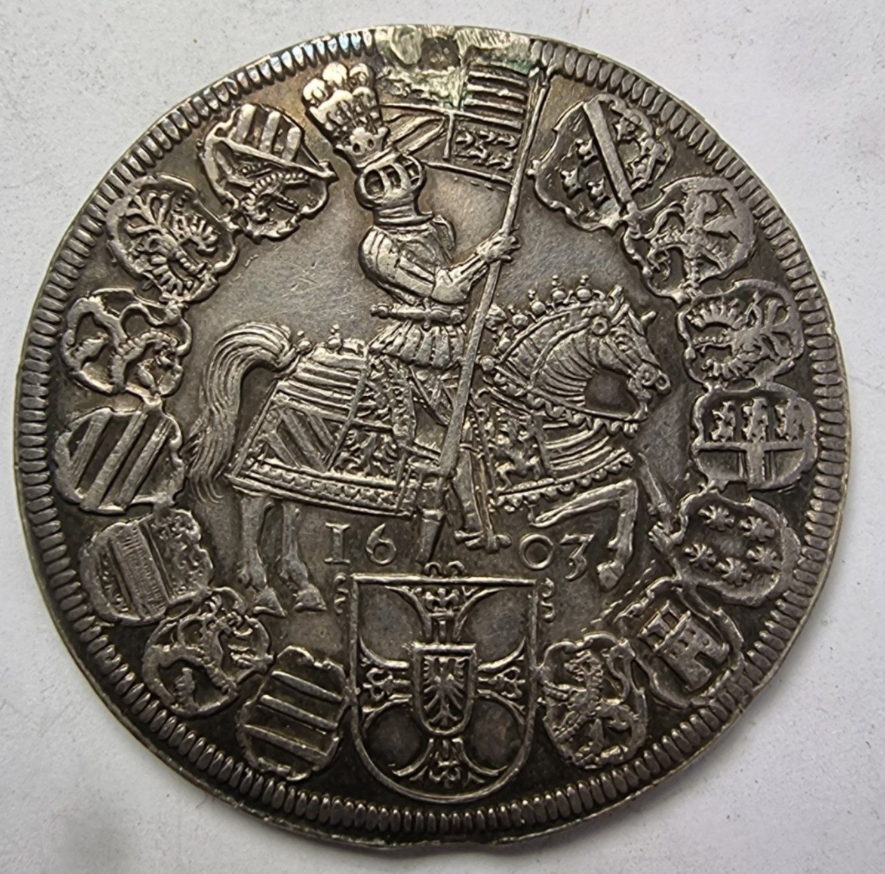 Талер 1603 (Тевтонский Орден) Эрцгерцог Максимилиан I Габсбург (1590-1618). Монетный двор в г. Халл.