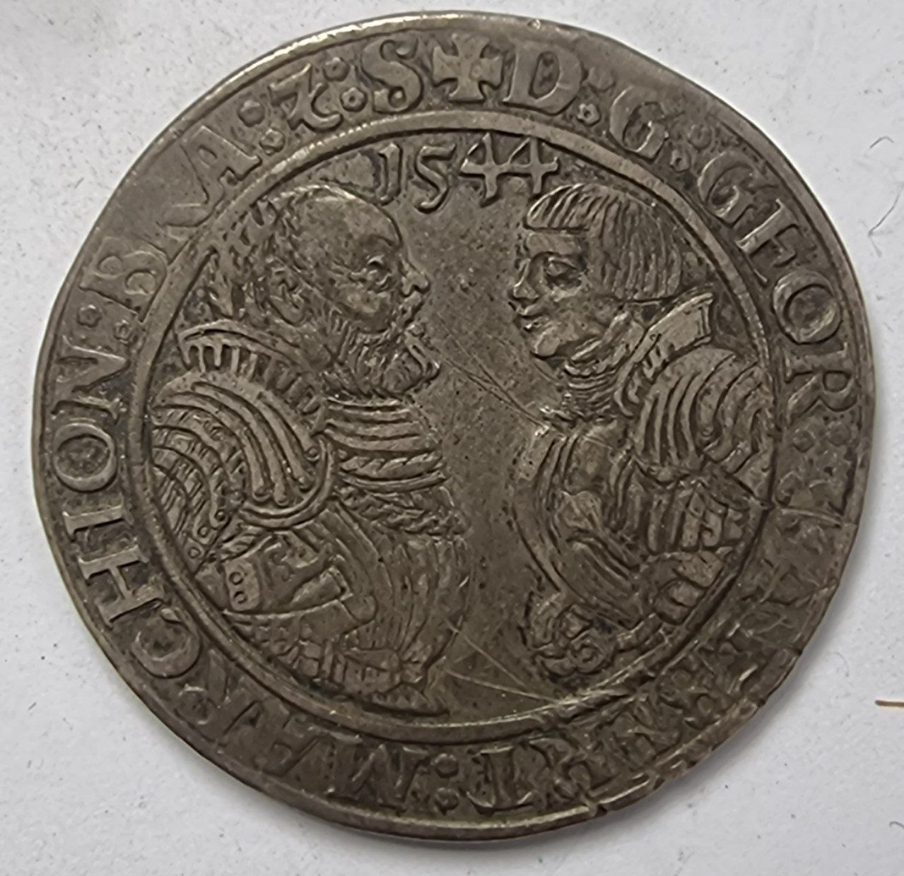 Германские государства, Бранденбург-Франкенский талер 1544 года, Георг Благочестивый и Альберт Младший 