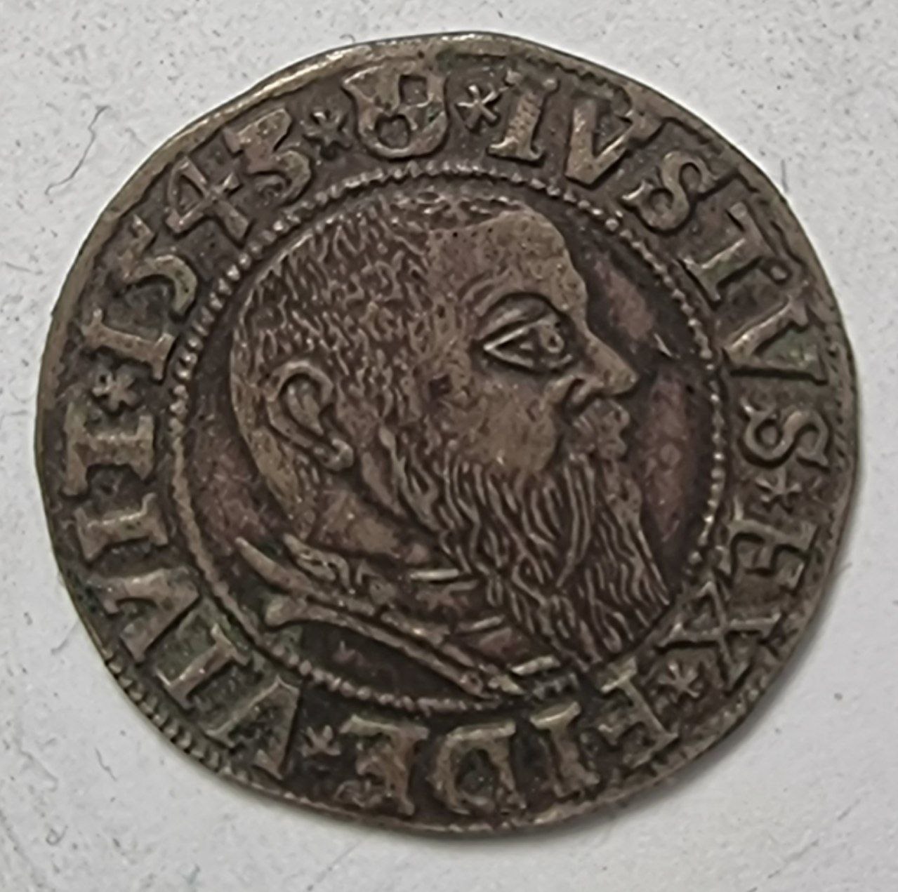 Пруссия 1 грош 1541год Герцог Альбрехт Бранденбург-Ансбахский Гогенцоллерн.