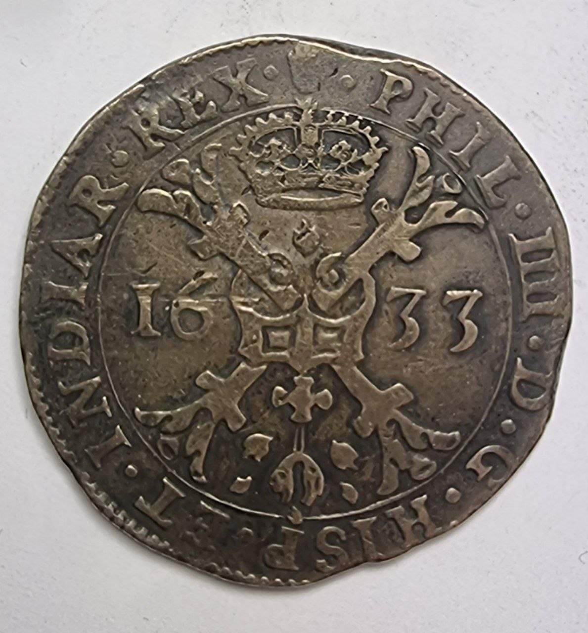 Брабант, Испанские Нидерлады. Талер 1633 года. Филипп IV - король Испании. 
