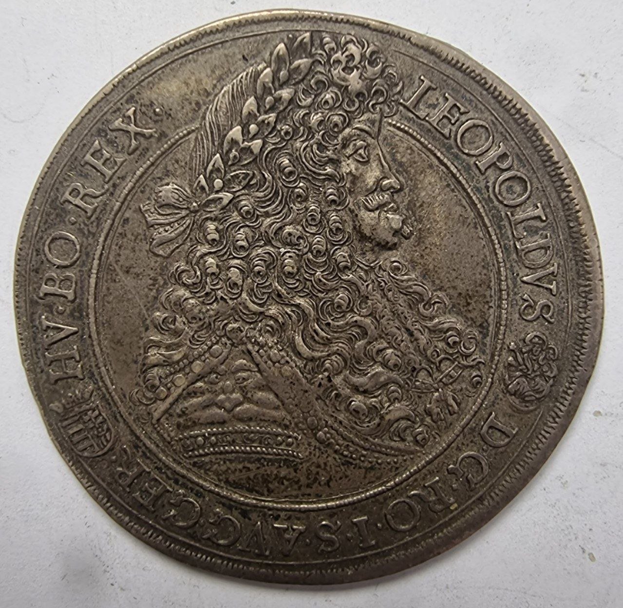 Королевство Венгрия. Кремниц. Талер 1692 года, Леопольд I император Священной Римской империи. 