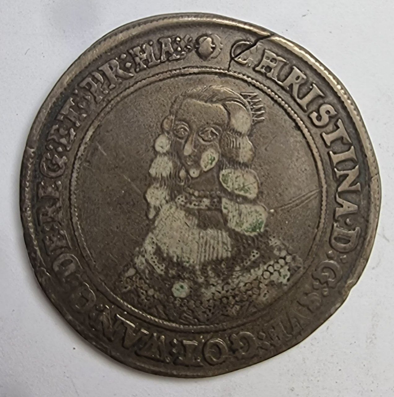 Швеция, 1 Риксдалер 1643 - Кристина. 3 тип.