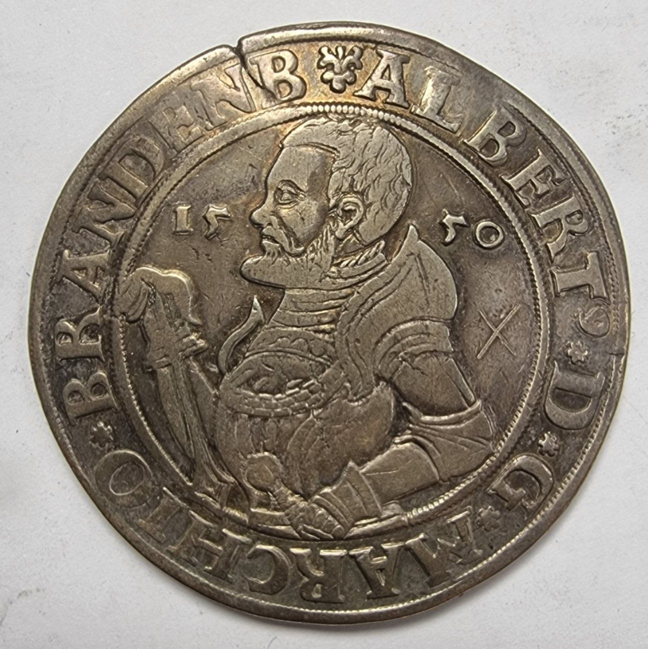 Германские государства, Бранденбург-Франкония. Талер 1550 года. 