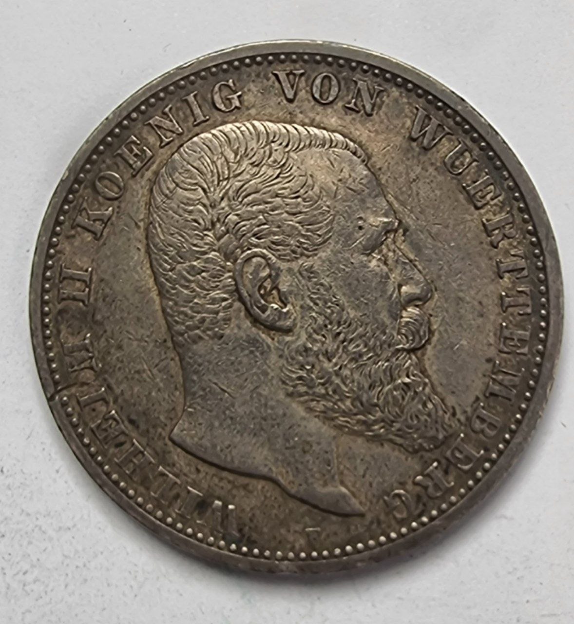 Германия. Монета 5 марок 1907 года.