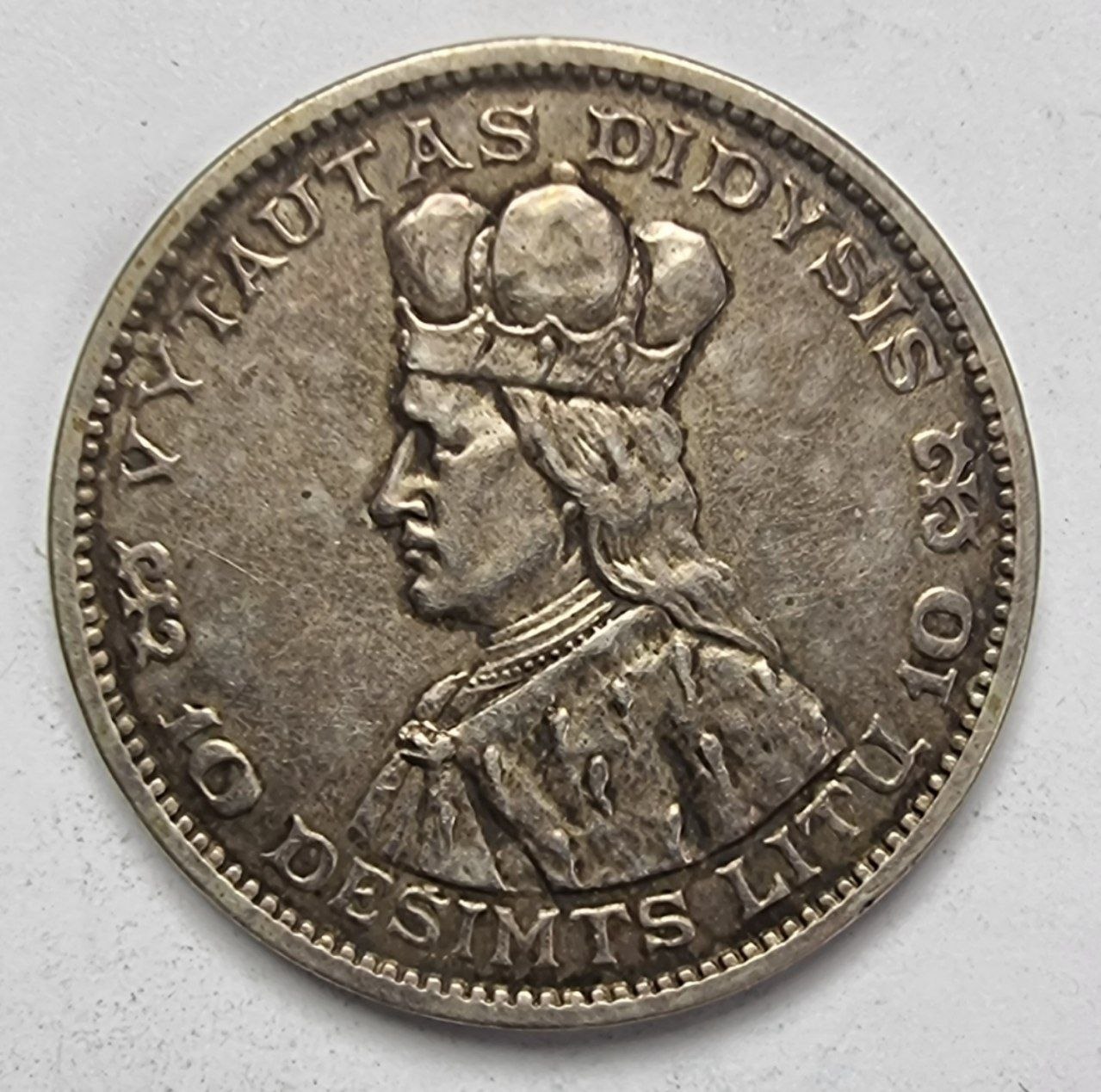 Литва монета 10 лит 1936г.