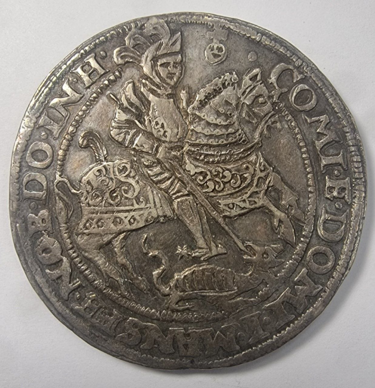 Германские государства, Мансфельд-Фридебург, 1 талер 1595 года.