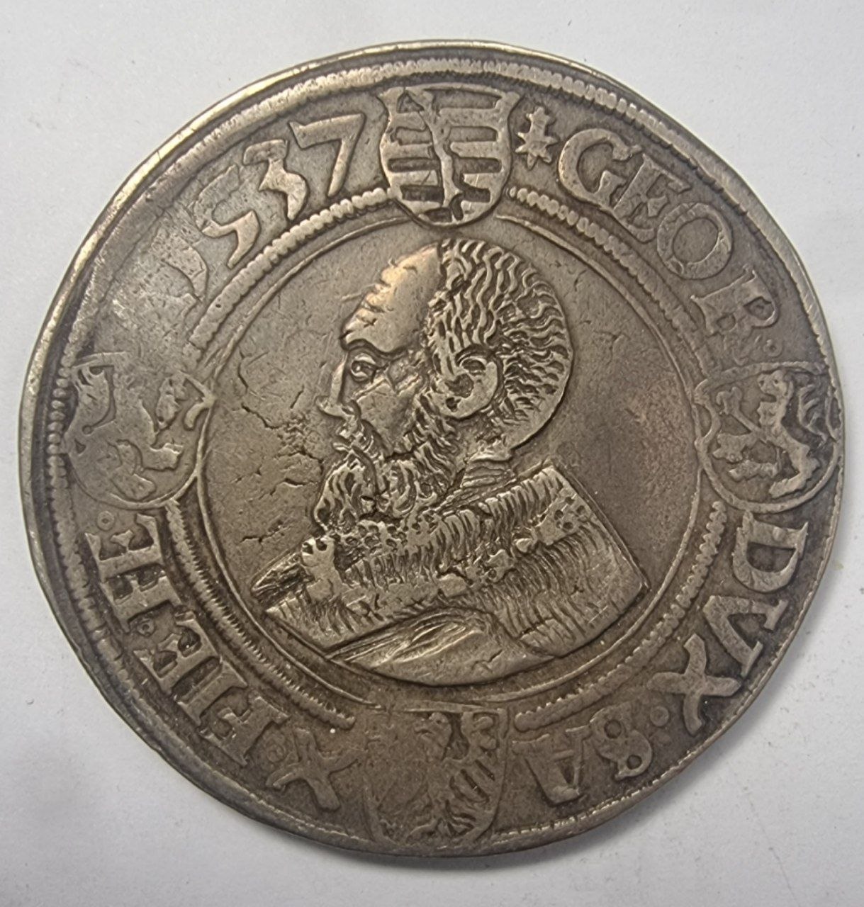 Германские земли, Саксония Талер 1537 года. Иоанн Фридрих I