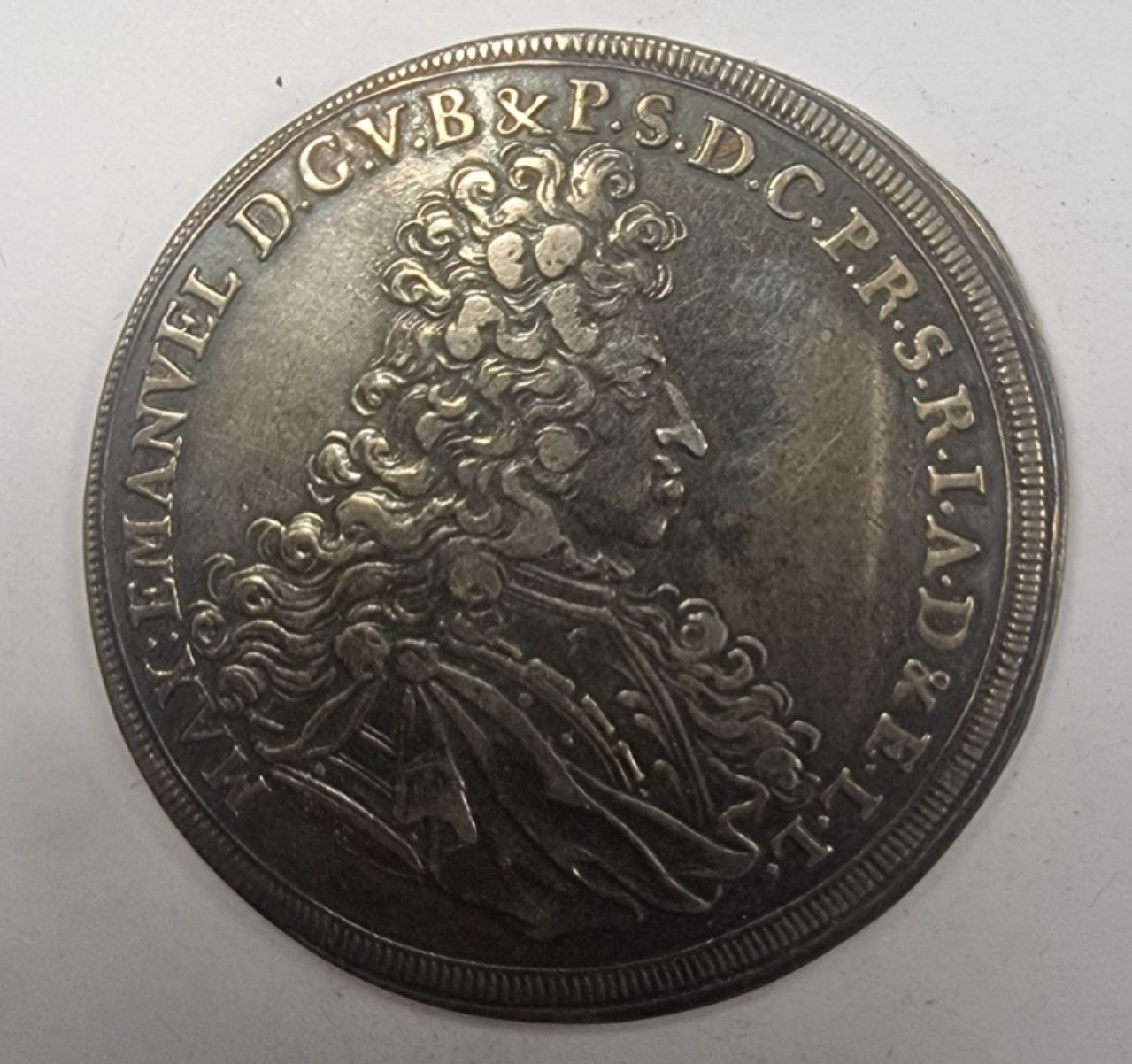 Германские государства, Бавария, 1 талер 1694 года Максимилиан II Эммануил.