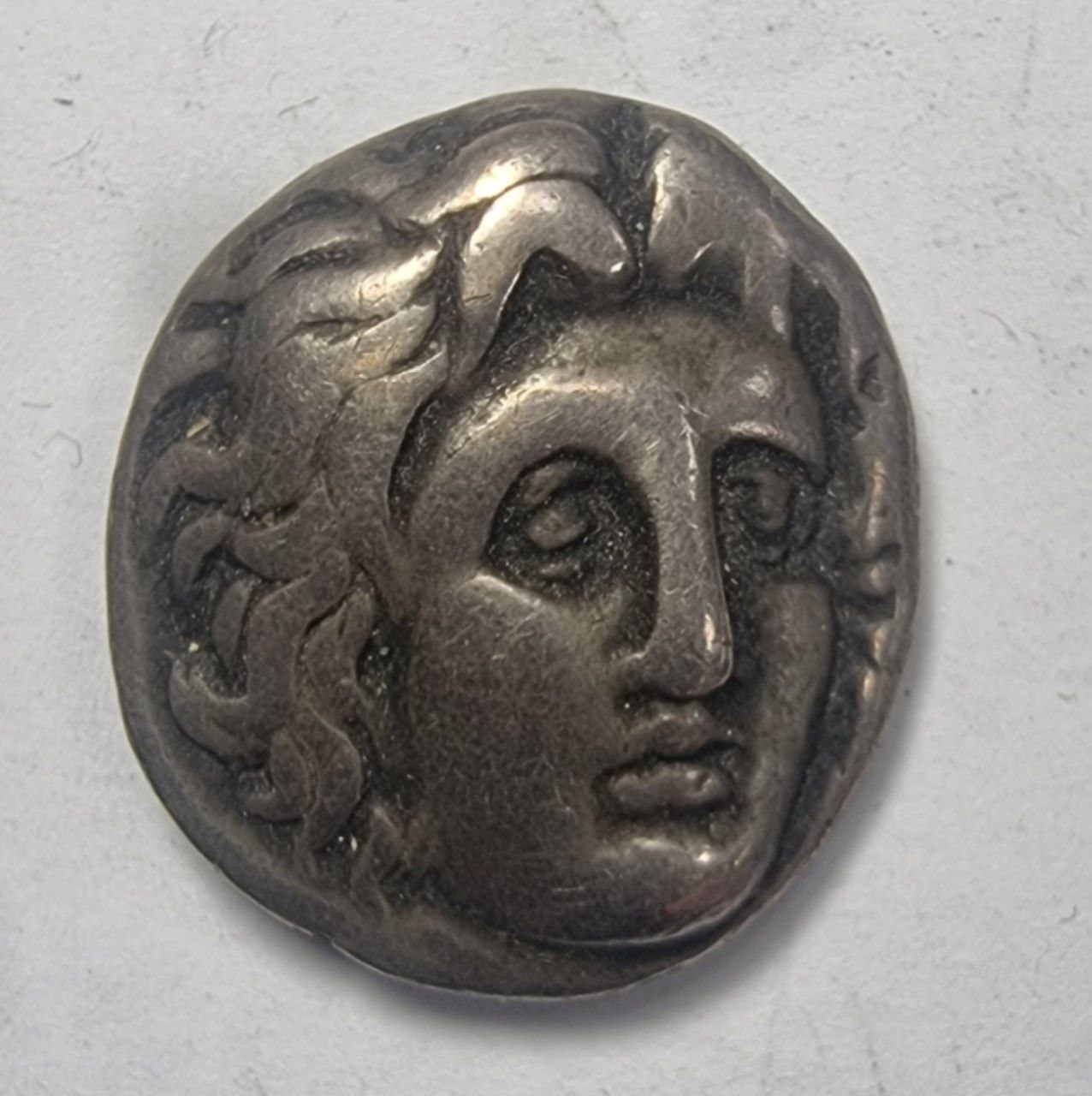 305-274 гг. до н.э. Греция, Кария, Родос, серебряная дидрахма,  портрет / роза 