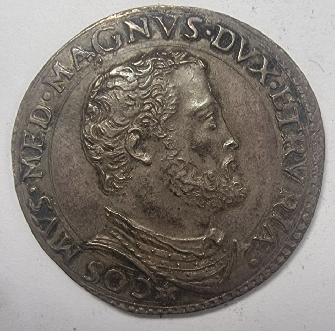 ФЛОРЕНЦИЯ, КОЗИМО I ДЕ МЕДИЧИ, ВЕЛИКИЙ ГЕРЦОГ ТОСКАНЫ, 1 Пиастр 1571 г. 