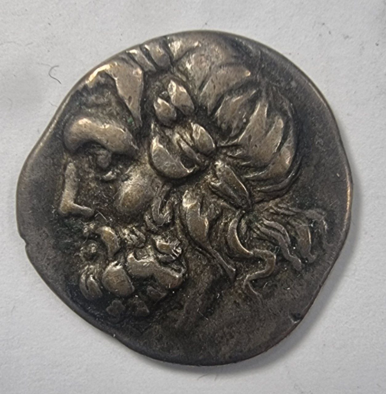 Греческая Аркадия, Аркадийский союз.  175-168 гг. до н.э. Серебряный триобол – гемидрахма. Монетный двор Мегалополиса. 