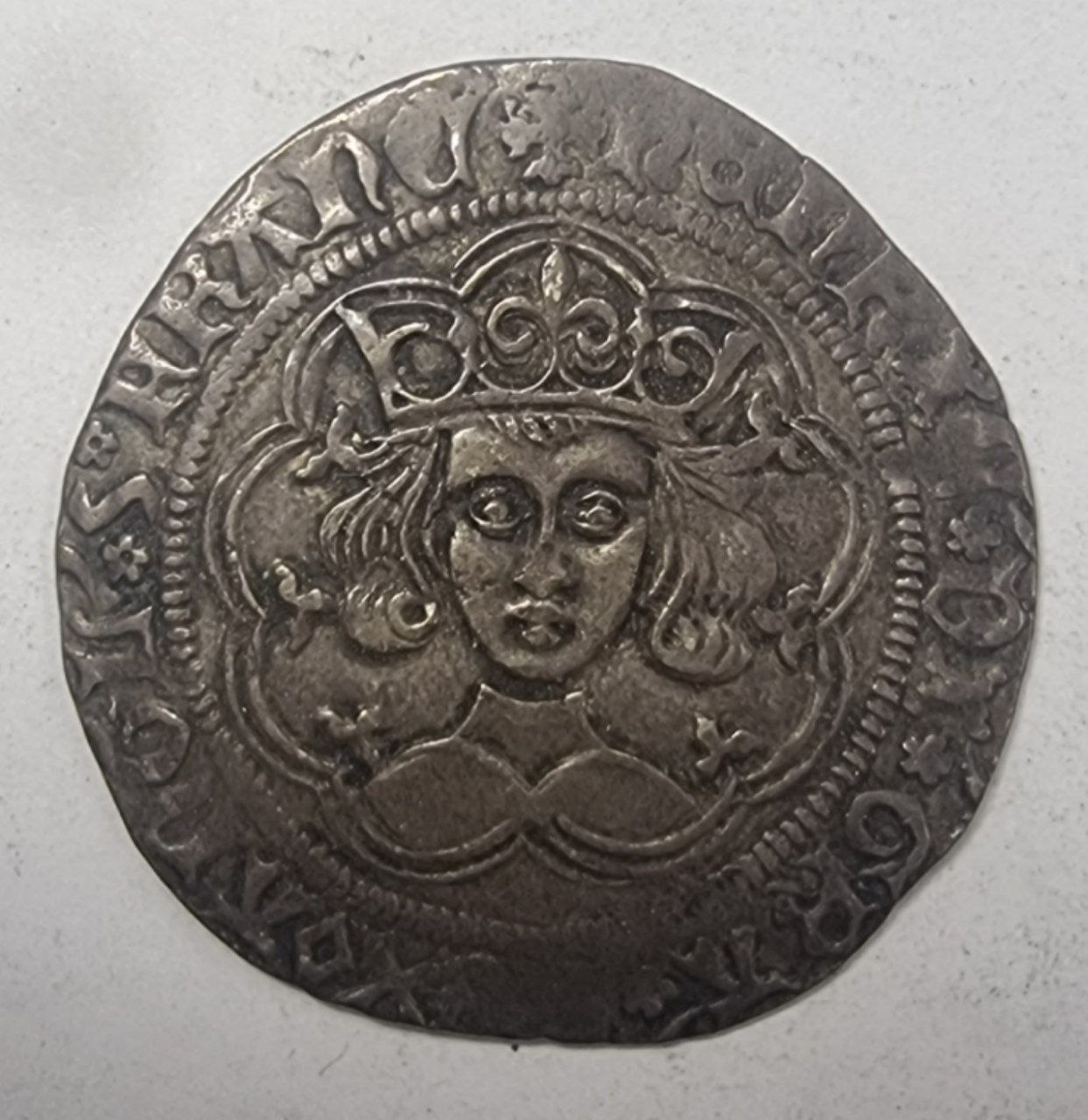 Англия, Дом Тюдоров, Генрих VI серебряный грош, 1431-1432 гг. 