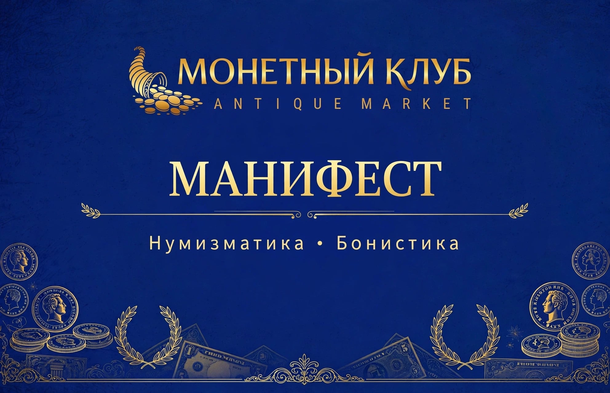МАНИФЕСТ И КОДЕКС ЧЕСТИ СООБЩЕСТВА «МОНЕТНЫЙ КЛУБ»