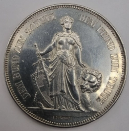 Швейцария, монеты  5 франков 1885г. Стрелковый фестиваль в Берне