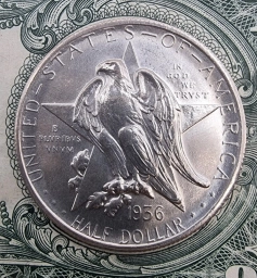 США монета ½ доллара 1936 г. Штат Техас Texas Half Dollar