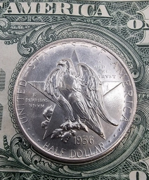 США монета ½ доллара 1936 г. Штат Техас Texas Half Dollar