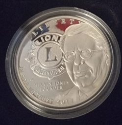 США монета $ 1 Доллар (ONE DOLLAR) 2017г. Международный Клуб Львов