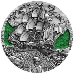 Камерун CFA монета 2000 франков 2019г Корабль Баунти Кристиан Флетчер