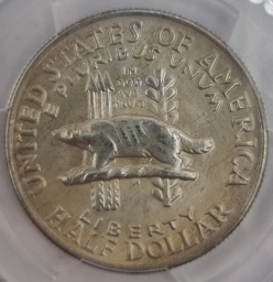 США монета ½ доллара 1936г. Штат Висконсин WISCONSIN Half Dollar