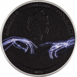 Острова Кука, Монета 5$ долларов 2023 г. Сотворение Адама