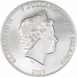 Острова Кука, $ 5 Долларов  (5 DOLLARS) 2023г. Вторая кожа