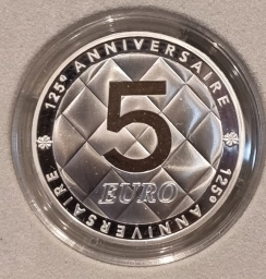 Франция, серебряная монета € 5 Евро (5 EURO) 2008г. COCO CHANEL