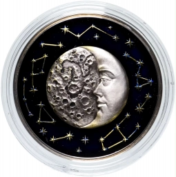 Ниуэ, серебряная монета $ 5 ДОЛЛАРОВ (5 DOLLARS) 2017г. ЛУНА