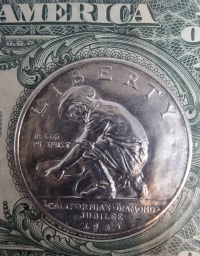 США монета ½ доллара 1925г Штат Калифорния California Half Dollar