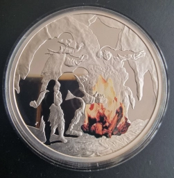 Ниуэ. Серебряная монета $ 1 доллар  2010г. Огонь🔥