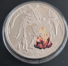 Ниуэ. Серебряная монета $ 1 доллар  2010г. Огонь🔥