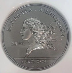 Франция, Серебряная монета 25 евро 2023г. Libertas Americana.