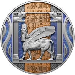 Камерун, монета 2000 франков CFA 2023г. Шумерская цивилизация