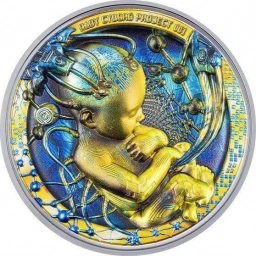 Республика Палау, монета $ 20 Долларов 2022 г. BABY Cyborg