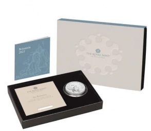 Великобритания, монета £ 2 фунта 2021 Britannia Premium Exclusive