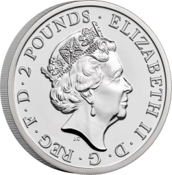 Великобритания, монета £ 2 фунта 2021 Britannia Premium Exclusive