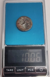 Антика 100-150 гг до н.э. Древняя Греция, Голова Афины в шлеме
