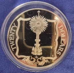 Виргинские острова 20 долларов 1985 г. Сокровища затонувшего корабля.