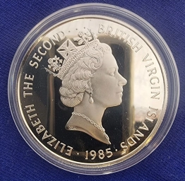 Виргинские острова 20 долларов 1985 г. Сокровища затонувшего корабля.