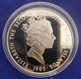 Виргинские острова 20 долларов 1985 г. Сокровища затонувшего корабля.