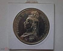 1887 Великобритания крона Виктория серебро СУПЕР качестВО!!!