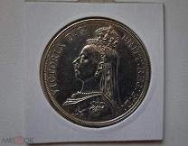1887 Великобритания крона Виктория серебро СУПЕР качестВО!!!