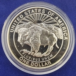 США, серебряный 1 Доллар 1999г. Йеллоустон. Proof