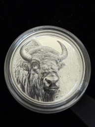 Монголия 500 тугриков 2025 Дикая Монголия Бизон 1 унция