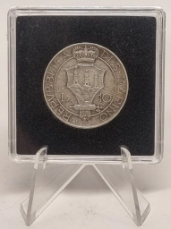 Сан-Марино, серебряная монета 10 лир 1931г. Святая Агата