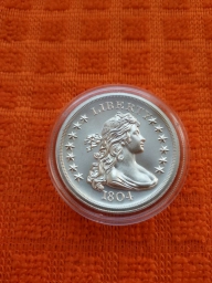 Раунд США 2 унции 1804 серебро