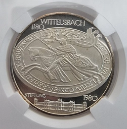 Германия. Серебряная медаль 1980г. 800 лет семье Виттельсбахов