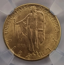 США Золотая монета 2½ dollars 1926г 150-лет Американской независимости
