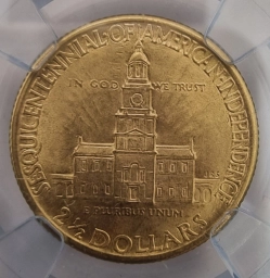 США Золотая монета 2½ dollars 1926г 150-лет Американской независимости