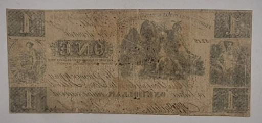 $1 Доллар 1838г. (one dollar) America, Mississippi Bank Notes.