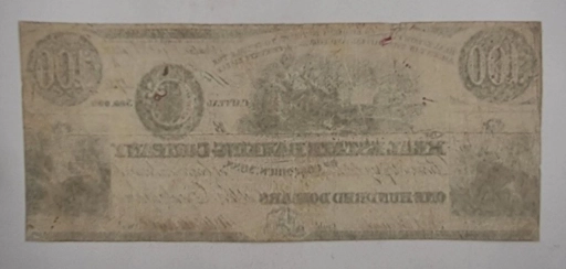 $ 100 Доллар 1837г. (One hundred dollars) America, Real Estate Banking